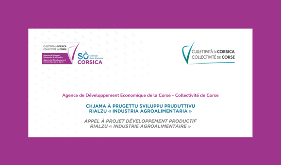 Appel à Projet Agence de Développement Économique de la Corse (ADEC) : “Rialzu Industria Agroalimentaria”