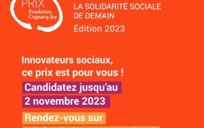 AAP Prix fondation Cognac-Jay, Inventer la solidarité sociale de demain
