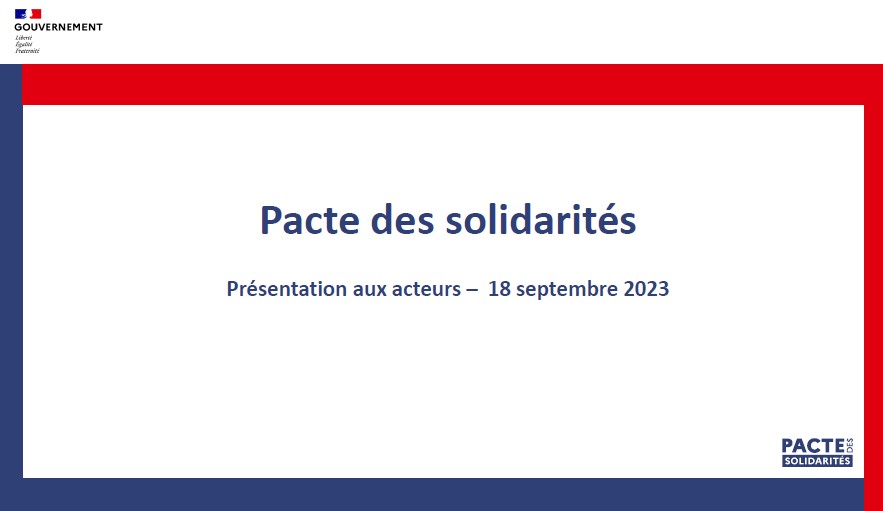 Gouvernement : Pacte des solidarités 2024-2027
