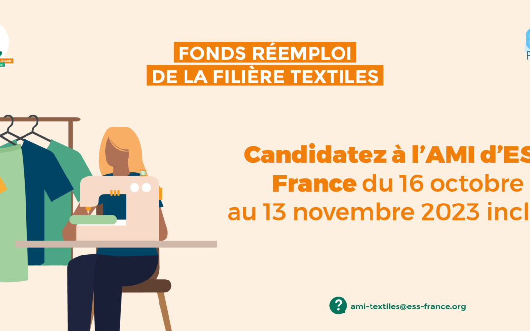 ESS France lance son AMI pour soutenir les activités de réemploi textiles !