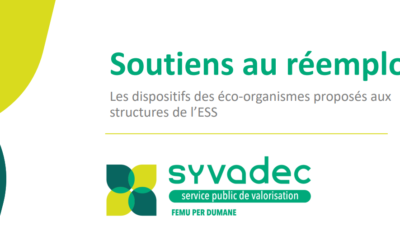 Syvadec : Document de synthèse présentant les différentes aides proposées par les éco-organismes pour soutenir le réemploi à destination des structures de l’ESS