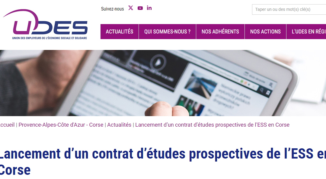 Lancement d’un contrat d’études prospectives de l’ESS en Corse