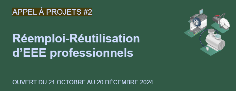 Appel à Projets d’ecosystem : Réemploi-Réutilisation d’EEE professionnels