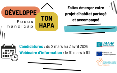 Appel à projets Développe ton HAPA – Focus Handicap | Date de clôture : 02 avril 2026